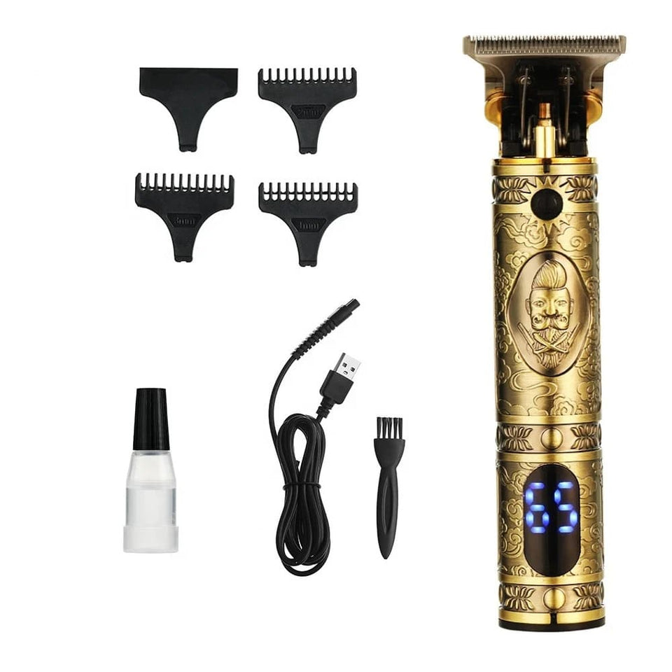 MAQUINA CORTA PELO BARBA PATILLERA CON VISOR DIGITAL