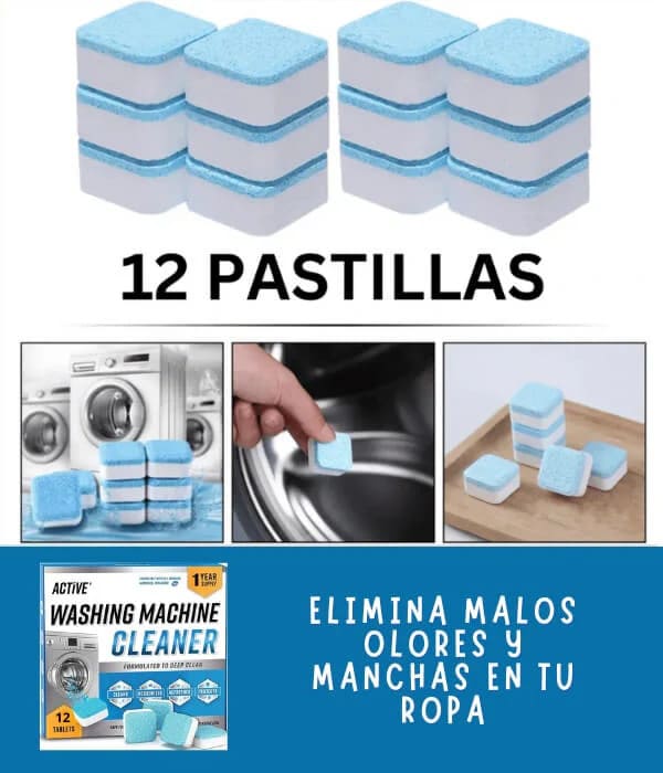 PASTILLAS LIMPIADORAS DE LAVADORA
