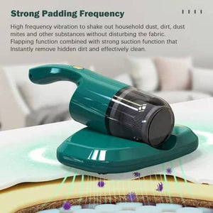 ASPIRADORA INALÁMBRICA ANTI ÁCAROS DE MANO CON LUZ UV