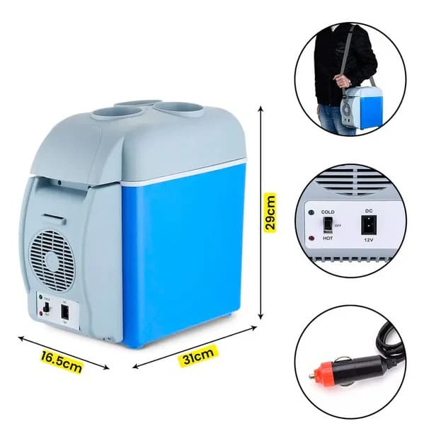 COOLER DUAL RECARGABLE PARA AUTO 7.5 LT