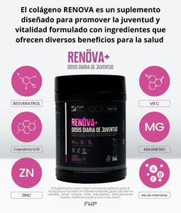 2 COLÁGENO RENOVA PLUS + MASCARILLA FACIAL + REGALO